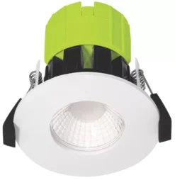 Luceco FType Fixed Fire Rated LED Downlight White 6W 600lm