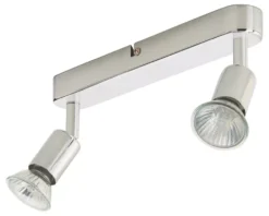 Essentials Sasha Rectangular 2-Light Spotlight Chrome