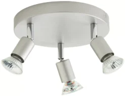 Essentials Sasha Round 3-Light Spotlight Silver