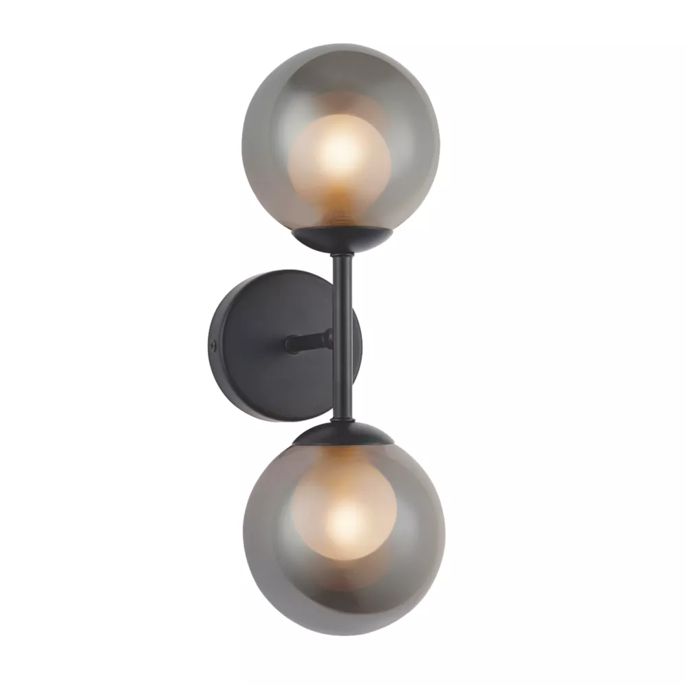 Quay Design Leo LED Wall Light Matt Black 5W 200lm 2 Quay Design Leo LED Wall Light Matt Black 5W 200lm - Image 2