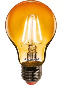 Sylvania Helios Chroma ES A60 Orange LED Light Bulb 4W