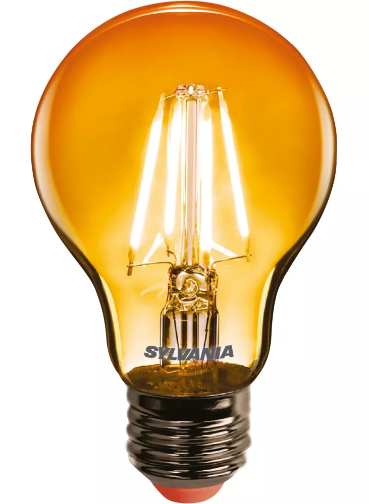 Sylvania Helios Chroma ES A60 Orange LED Light Bulb 4W 1 Sylvania Helios Chroma ES A60 Orange LED Light Bulb 4W
