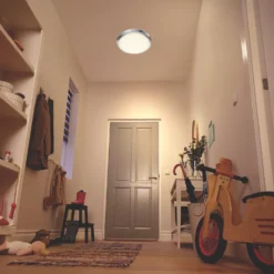 Philips Doris LED Ceiling Light Chrome 17W 1500lm -Fashion Lamps 666RF A2