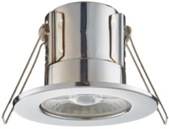 LAP Cosmoseco Fixed Fire Rated LED Downlight Chrome 5.8W 450lm