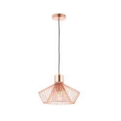 Quay Design Kuma Metal Caged Pendant Copper -Fashion Lamps 682VG A4