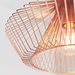 Quay Design Kuma Metal Caged Pendant Copper -Fashion Lamps 682VG A5