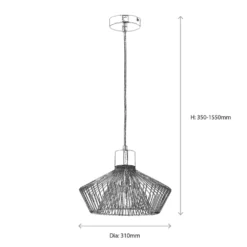 Quay Design Kuma Metal Caged Pendant Copper -Fashion Lamps 682VG A7