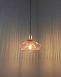 Quay Design Kuma Metal Caged Pendant Copper -Fashion Lamps 682VG A8