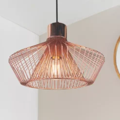 Quay Design Kuma Metal Caged Pendant Copper