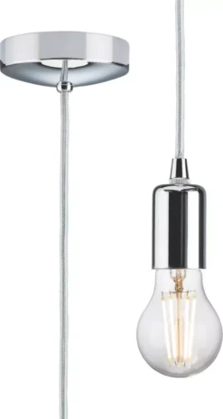 Knightsbridge 8270LPC Contemporary Long Pendant Polished Chrome