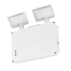 Aurora Indoor & Outdoor Non-Maintained Emergency Rectangular LED Twin Spot Bulkhead W/Self-Test White 5W 400lm