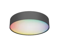 Calex RGB & White LED Smart Ceiling Light Black 16W 1800lm