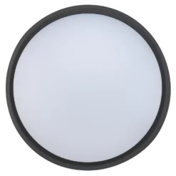 Luceco Eco Indoor & Outdoor Round LED Decorative Bulkhead Black / White 10W 700lm -Fashion Lamps 701JK A2