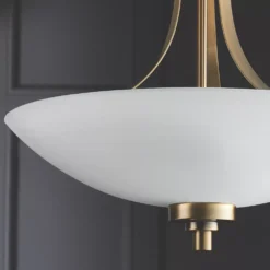 Quay Design Brooke Ceiling Flush Light Antique Brass -Fashion Lamps 704VG A2