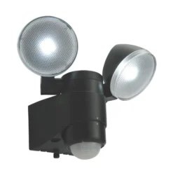 Saxby Laryn Outdoor LED Floodlight & PIR With PIR Sensor Black 2 X 2W 320lm