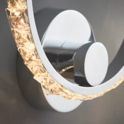 Quay Design Reena LED Integrated Wall Light Chrome 6W 580lm -Fashion Lamps 717VG A4