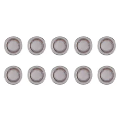 LAP Coldstrip 30mm Outdoor LED Recessed Deck Light Kit Brushed Chrome 4.4W 10 X 19.5lm 10 Pack -Fashion Lamps 7258X A2