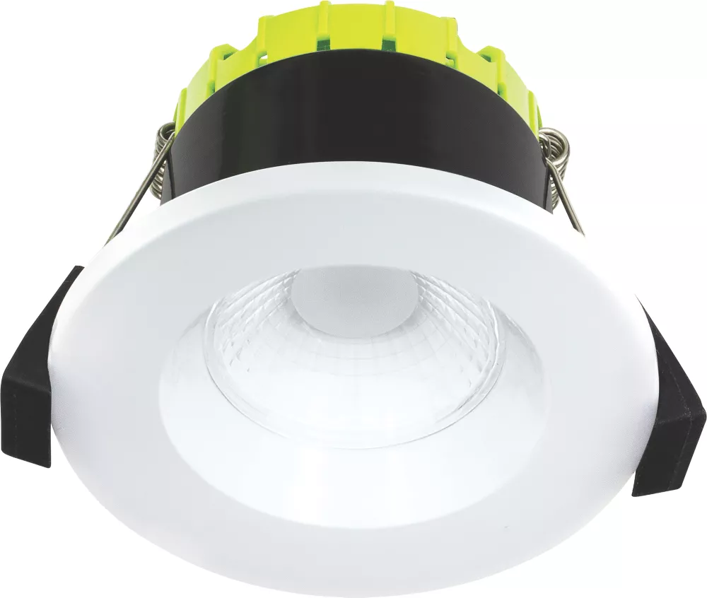 Luceco FType Compact Regressed Fixed Fire Rated LED Downlight White 4W 400lm 2 Luceco FType Compact Regressed Fixed Fire Rated LED Downlight White 4W 400lm - Image 2