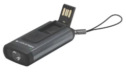LEDlenser K6R Safety Rechargeable LED Keyring Torch Black 200lm -Fashion Lamps 727RH A3