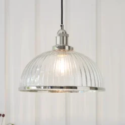 Quay Design Haze Industrial Pendant Bright Nickel