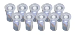 LAP Nampa Recessed Round LED Guide Lights Steel 6W 10 X 9.5lm 10 Pack