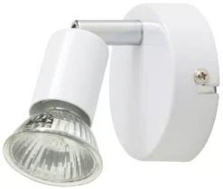 Essentials Sasha Round 1-Light Spotlight White