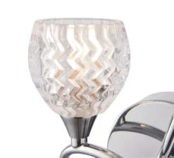 Quay Design Isabella LED Twin Wall Light Chrome 2.5W 200lm 10 Quay Design Isabella LED Twin Wall Light Chrome 2.5W 200lm -Fashion Lamps 748VH A2