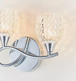 Quay Design Isabella LED Twin Wall Light Chrome 2.5W 200lm 13 Quay Design Isabella LED Twin Wall Light Chrome 2.5W 200lm -Fashion Lamps 748VH A5