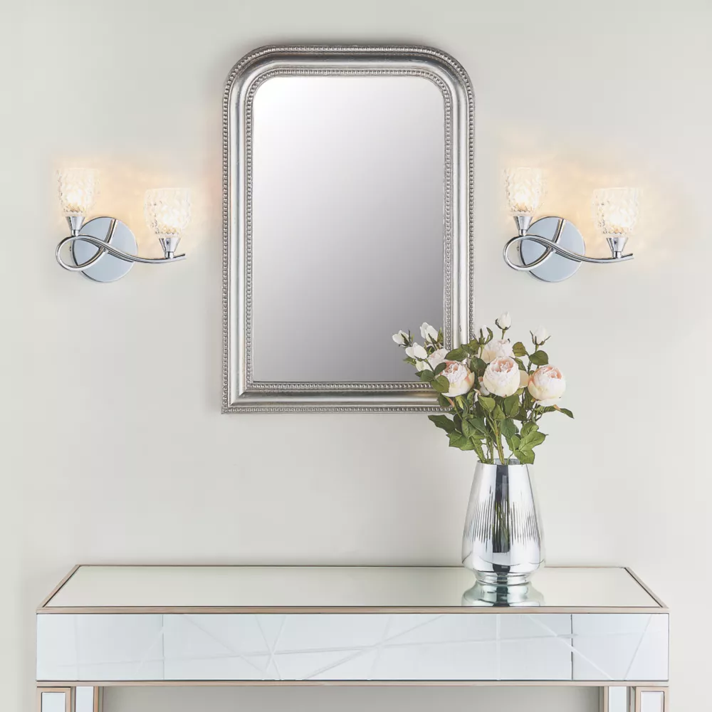 Quay Design Isabella LED Twin Wall Light Chrome 2.5W 200lm 7 Quay Design Isabella LED Twin Wall Light Chrome 2.5W 200lm - Image 7