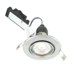 LAP Adjustable Mains Voltage Downlight Polished Chrome