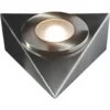 Robus Royal Triangular LED Cabinet Light Brushed Chrome 2.5W 190lm