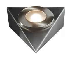 Robus Royal Triangular LED Cabinet Light Brushed Chrome 2.5W 190lm