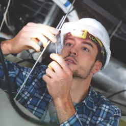 Luceco Rechargeable LED Head Torch Green 150lm -Fashion Lamps 763JK A7