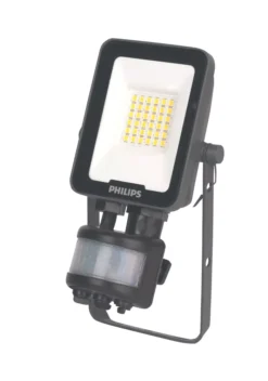 Philips Ledinaire Outdoor LED Floodlight With PIR & Photocell Sensor Grey 10W 1200lm