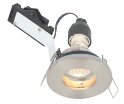LAP Fixed Bathroom Downlight Brushed Chrome