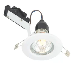 LAP Fixed Mains Voltage Downlight Gloss White