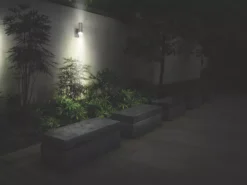 Luceco LEXDSSUDPIRG-01 Outdoor Decorative External Wall Light With PIR & Photocell Sensor Stainless Steel -Fashion Lamps 800PV A2