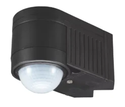 Zinc ALIA Indoor & Outdoor Black PIR Corner Sensor 360°