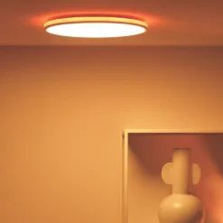 WiZ Aura RGB & White LED Wifi-Connected Rune Ceiling Lamp White 21W 2100lm -Fashion Lamps 820VG A2