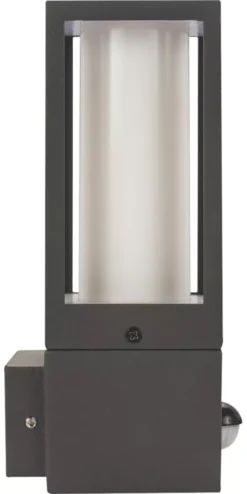 Luceco Azurar Outdoor Decorative External Wall Light With PIR Sensor Slate Grey -Fashion Lamps 822PV A2