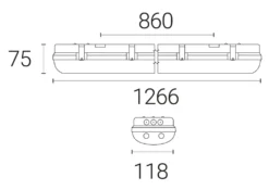 4lite Twin 4ft LED Non Corrosive Batten 40W 4425lm 230V 5 4lite Twin 4ft LED Non Corrosive Batten 40W 4425lm 230V -Fashion Lamps 829KJ A2