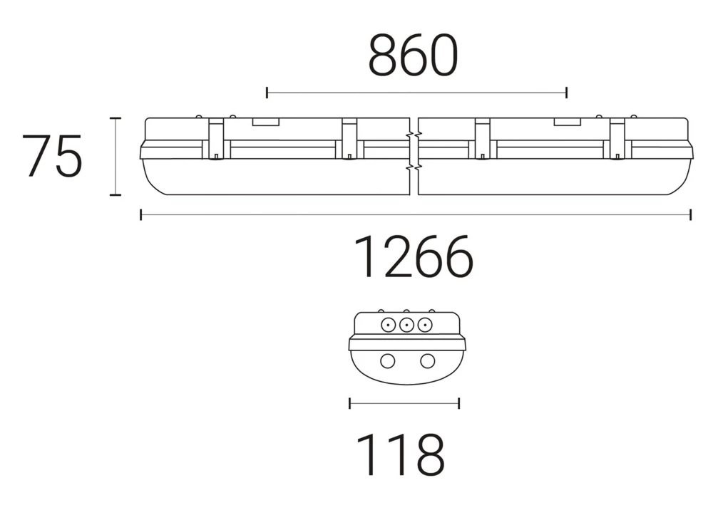 4lite Twin 4ft LED Non Corrosive Batten 40W 4425lm 230V 3 4lite Twin 4ft LED Non Corrosive Batten 40W 4425lm 230V - Image 3