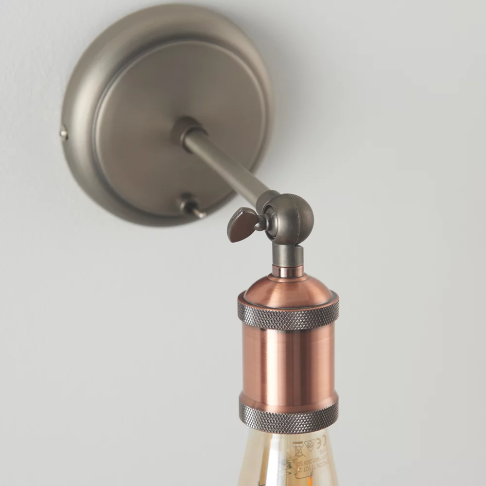 Quay Design Stafford LED Wall Light Aged Pewter 2W 210lm 4 Quay Design Stafford LED Wall Light Aged Pewter 2W 210lm - Image 4