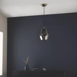 Quay Design Thames Antique Brass Metal & Glass Cage Pendant Shade -Fashion Lamps 843VG A6