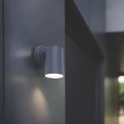 LAP Outdoor LED Wall Light Down Projection Charcoal Grey 4.3W 380lm -Fashion Lamps 849PP A2