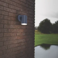 LAP Outdoor LED Wall Light Down Projection Charcoal Grey 4.3W 380lm -Fashion Lamps 849PP A3