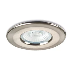 Collingwood H2 Pro Dusk Fixed Fire Rated LED Downlight Brushed Steel 8.2W 530lm