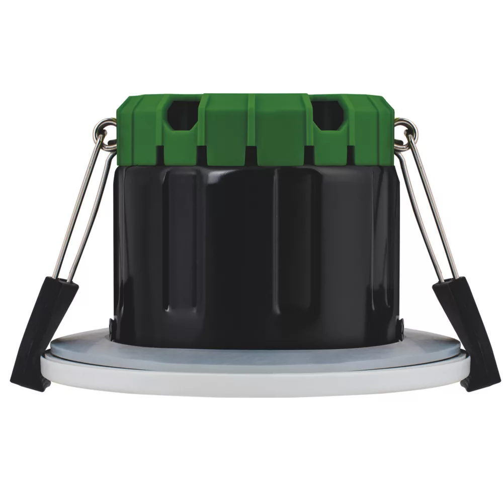 Luceco FType Compact Fixed Cylinder Fire Rated LED Downlight White 6W 470lm 2 Luceco FType Compact Fixed Cylinder Fire Rated LED Downlight White 6W 470lm - Image 2