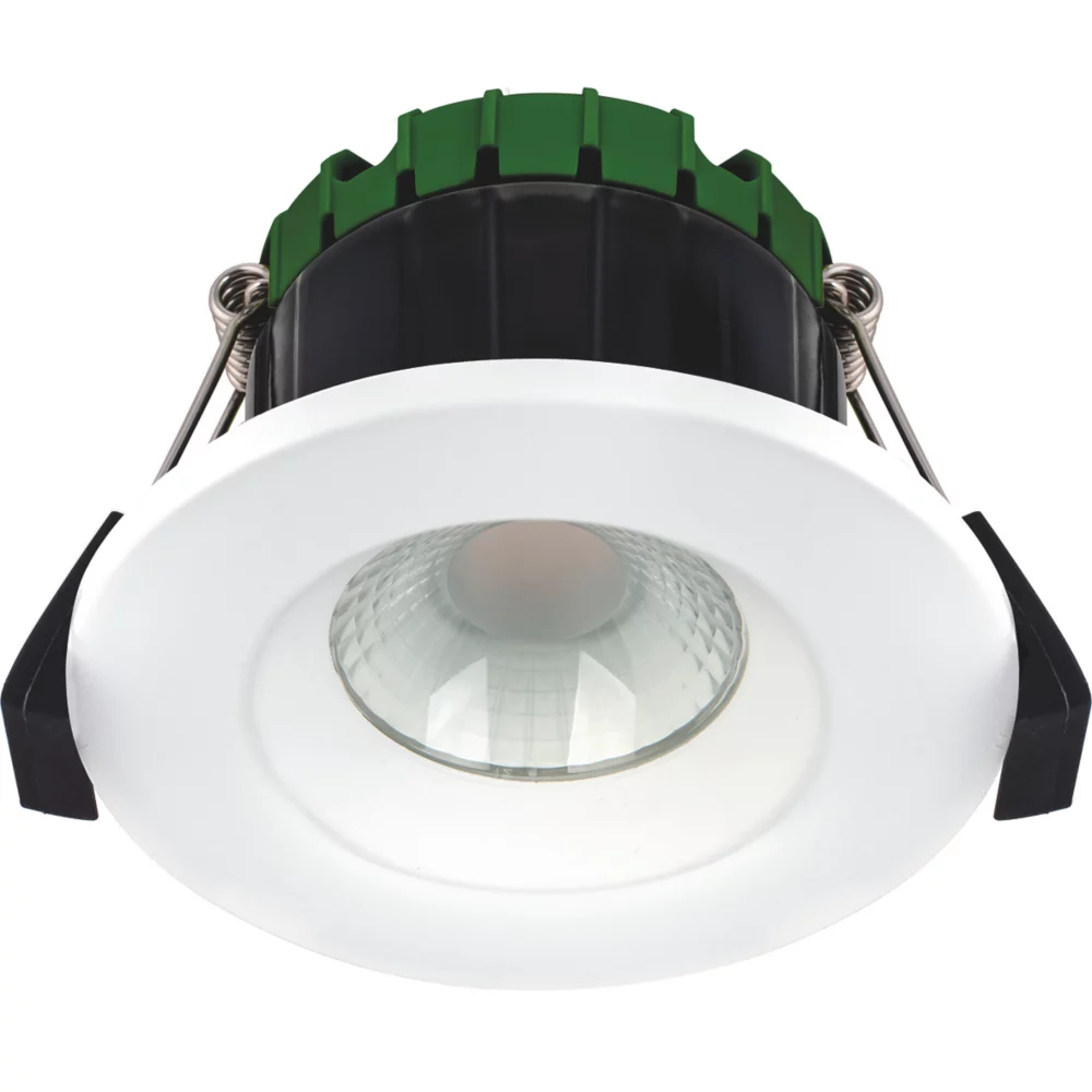 Luceco FType Compact Fixed Cylinder Fire Rated LED Downlight White 6W 470lm 1 Luceco FType Compact Fixed Cylinder Fire Rated LED Downlight White 6W 470lm