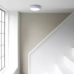 LAP Amazon LED Bathroom Ceiling Light With Microwave Sensor Gloss White 16W 1200lm 7 LAP Amazon LED Bathroom Ceiling Light With Microwave Sensor Gloss White 16W 1200lm -Fashion Lamps 886PP A3